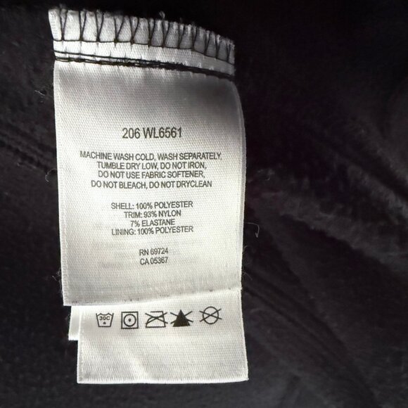 Columbia Full Zip Hooded Fleece Jacket Black/Grey - Picture 7 of 7